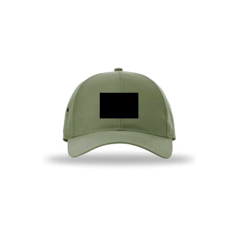 Moss Colored Velcro Patch Hat