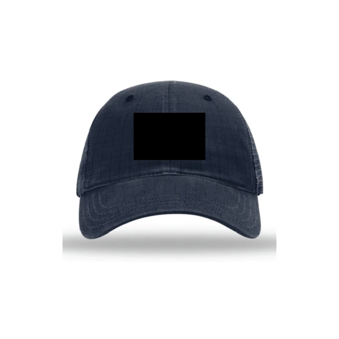 Navy Velcro Patch Hat