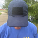 Navy Velcro Patch Hat