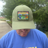 Moss Colored Velcro Patch Hat