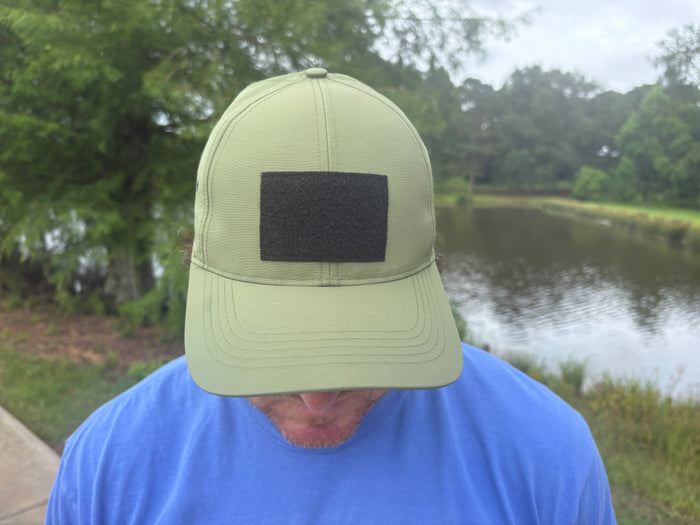 Moss Colored Velcro Patch Hat