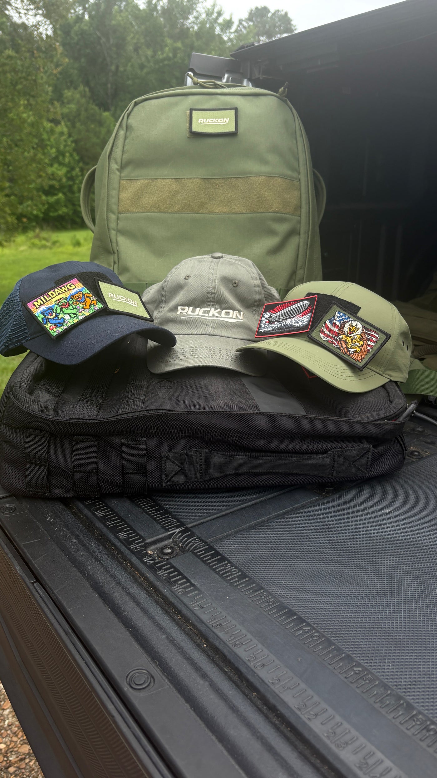 Navy Velcro Patch Hat