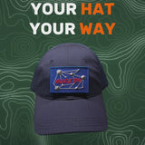 Navy Velcro Patch Hat